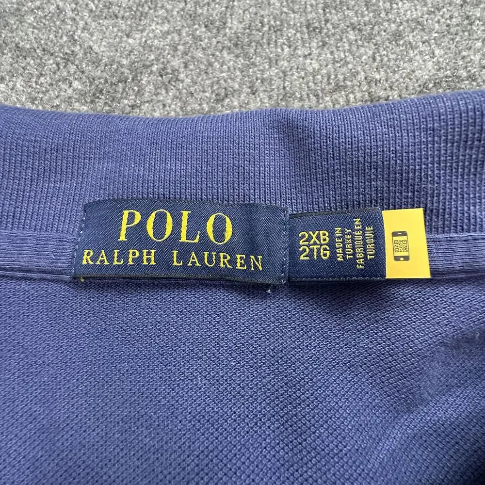 Polo Ralph Lauren Men's‎ Blue Polo Shirt Size 2XB - 166